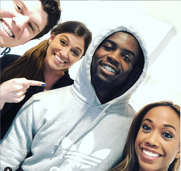 Donte Jackson of the Carolina Panthers with Lineberger Orthodontics in Charlotte, Huntersville, and Mooresville