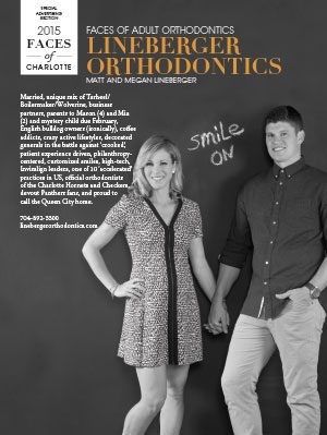 Lineberger Orthodontics in Charlotte Magazine in December 2015