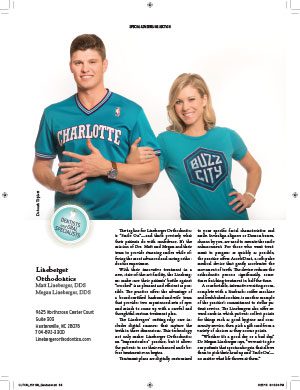 Lineberger Orthodontics in Charlotte Magazine in November 2015